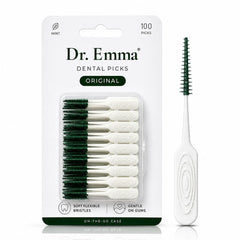 Dr. Emma Original Dental Picks Mint 100ct pack front view
