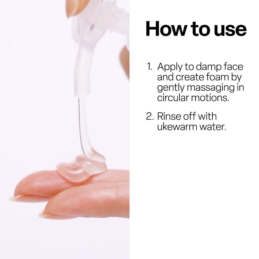 Foaming facial cleanser packaging from Dr.G brand