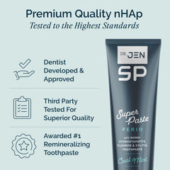 Fluoride xylitol formula in Dr Jen toothpaste