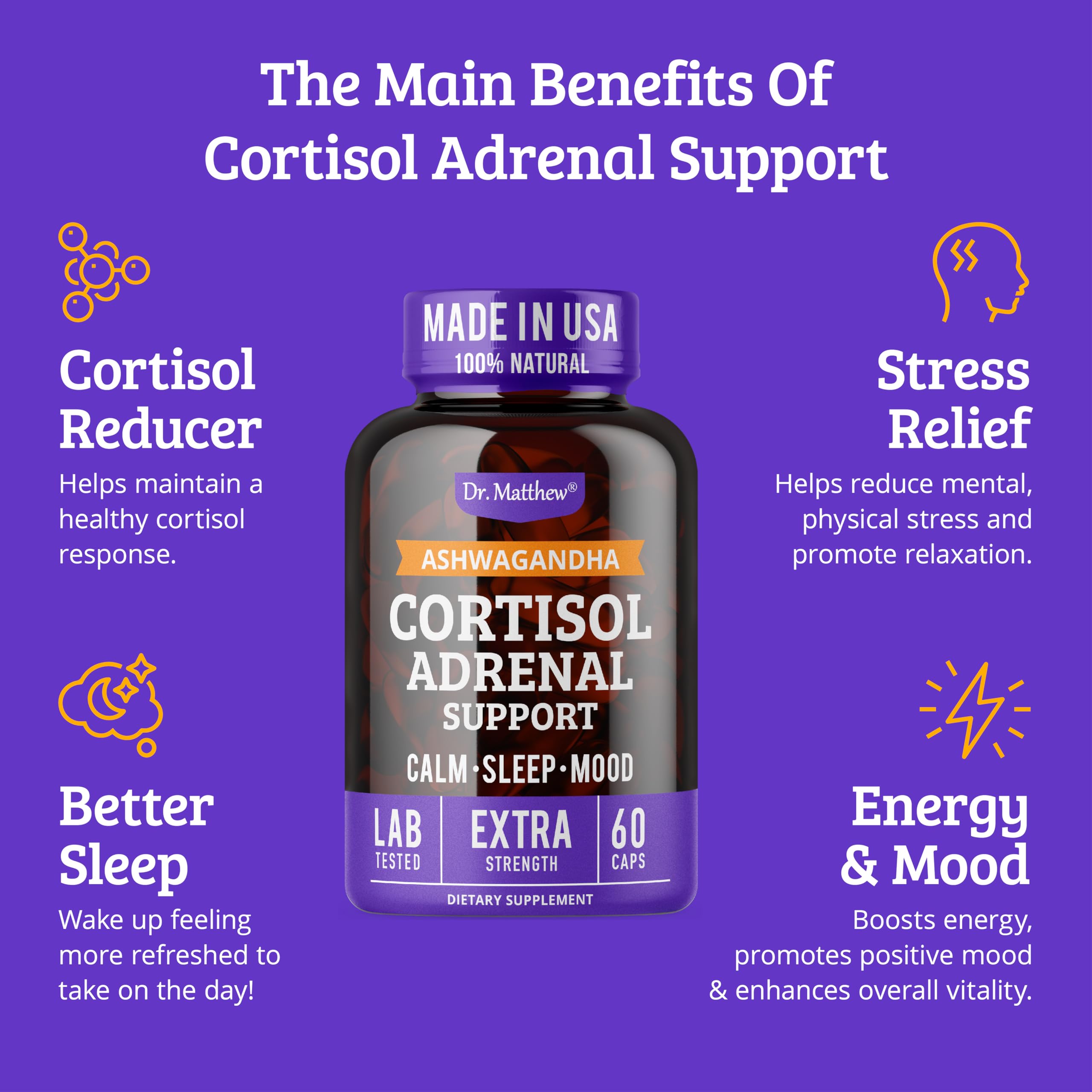 Adrenal support with Ashwagandha Rhodiola and Ginseng