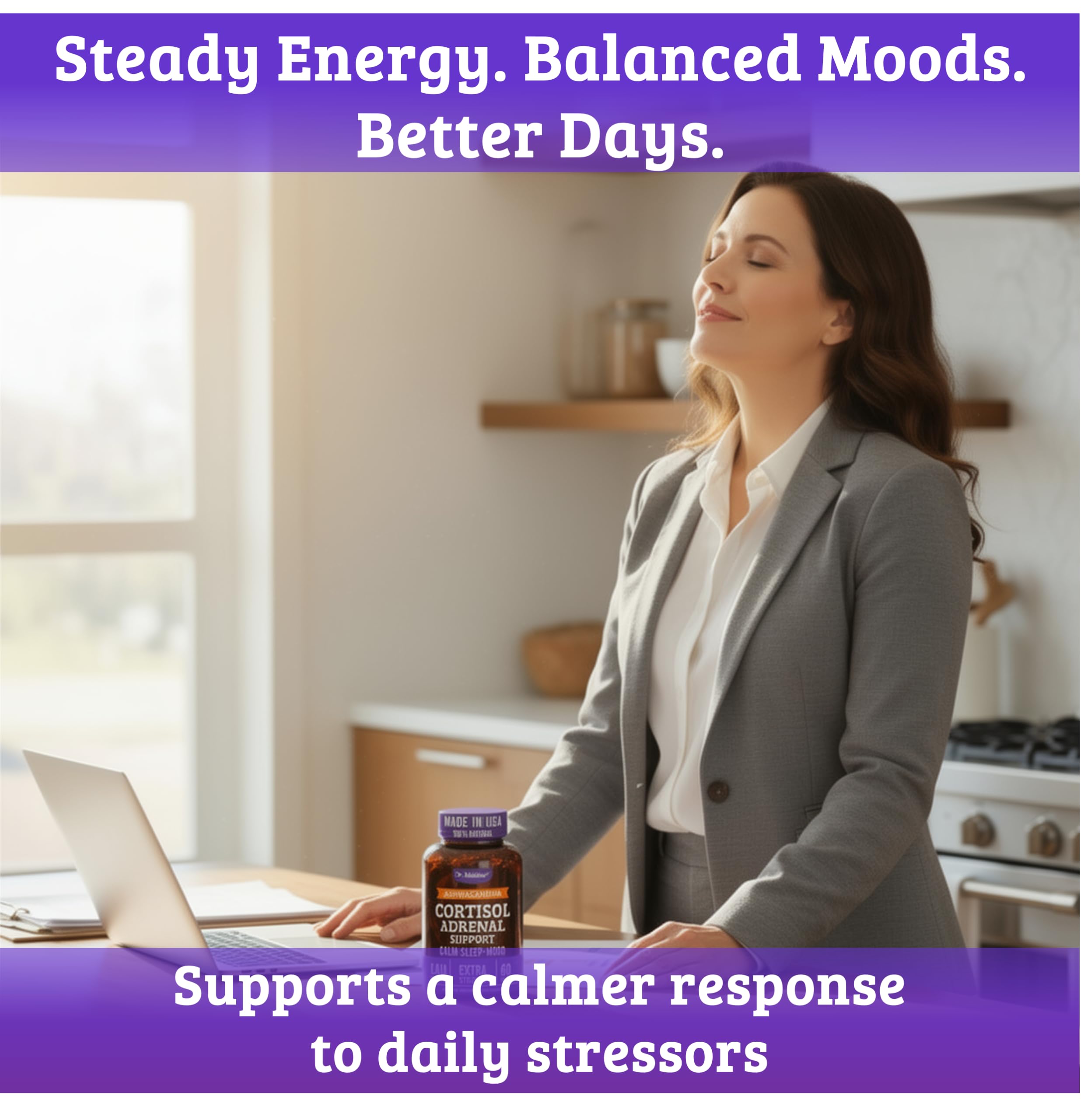 Lab tested cortisol reducer made in the USA
