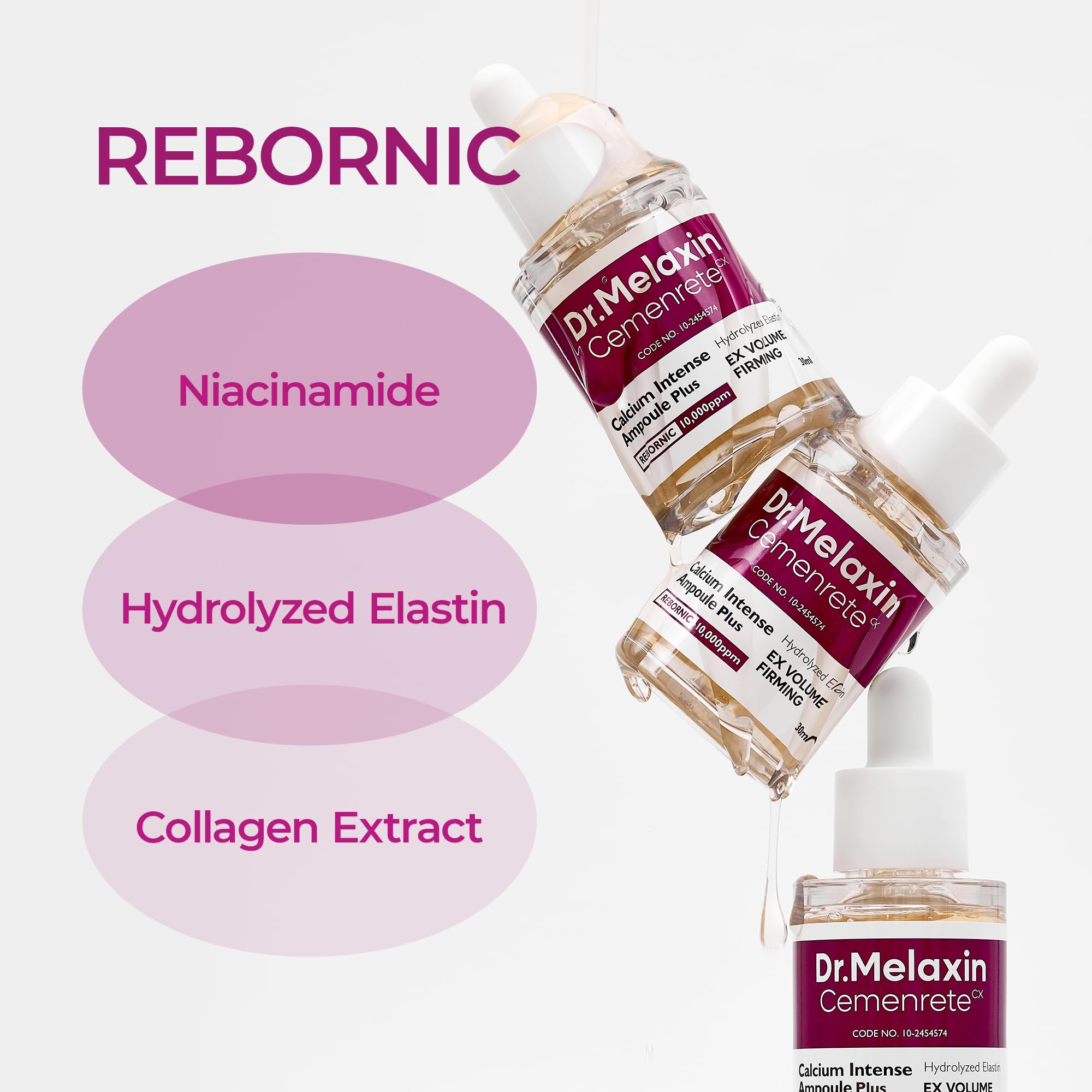 Dark circles and eye bags addressed with Dr.Melaxin Cemenrete Ampoule