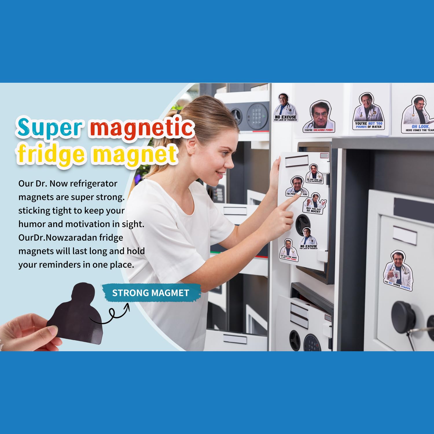 Multipurpose magnets for fridge and lockers