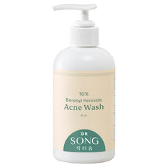 Dr Song Benzoyl Peroxide Wash 10% acne treatment bottle
