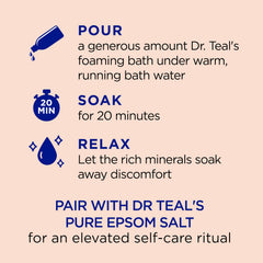 Ginger and ginseng ingredients in Dr Teal's bath