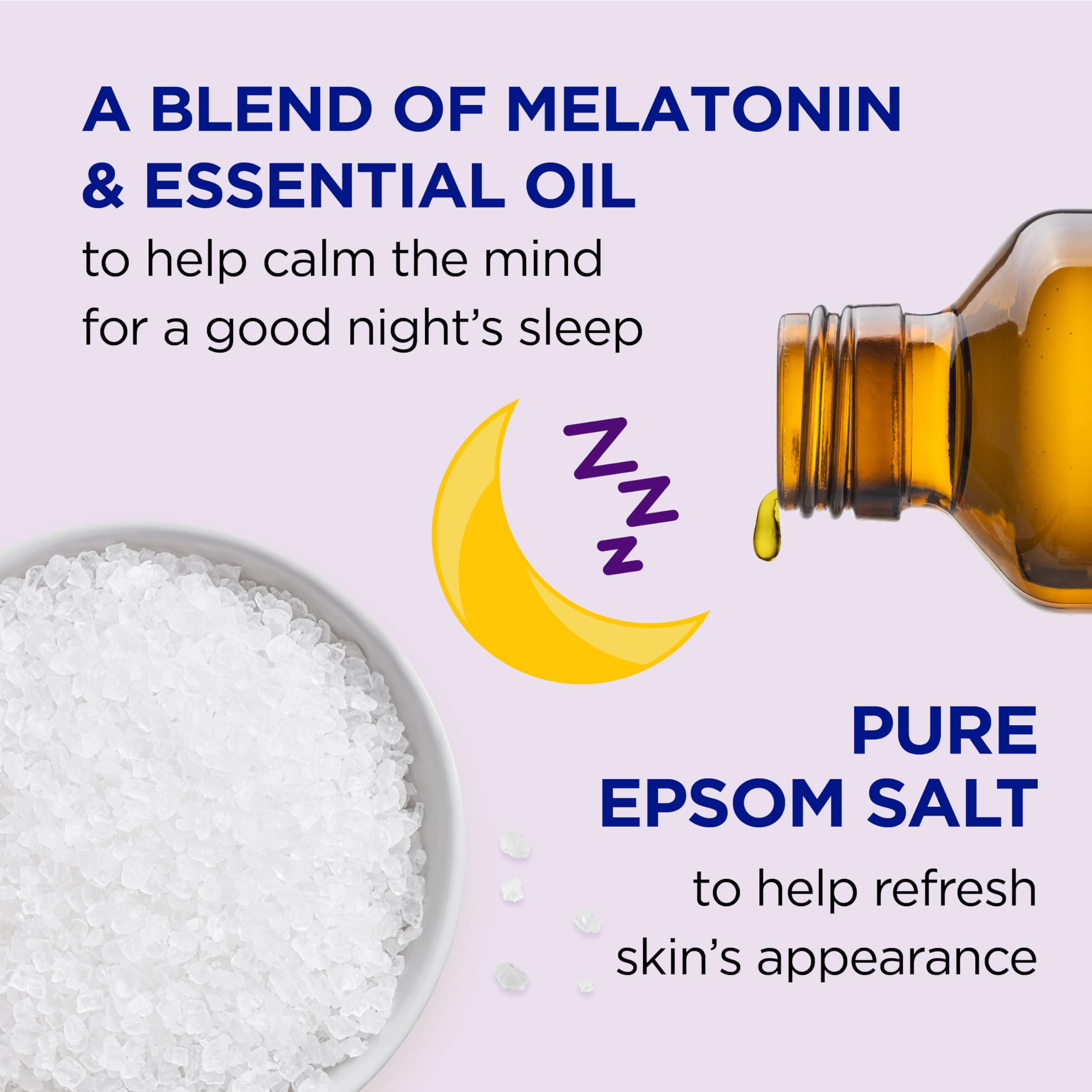 Box indicating 2 lbs Pack of 3 Dr Teal's Kids Gentle Epsom Salt Sleep Soak