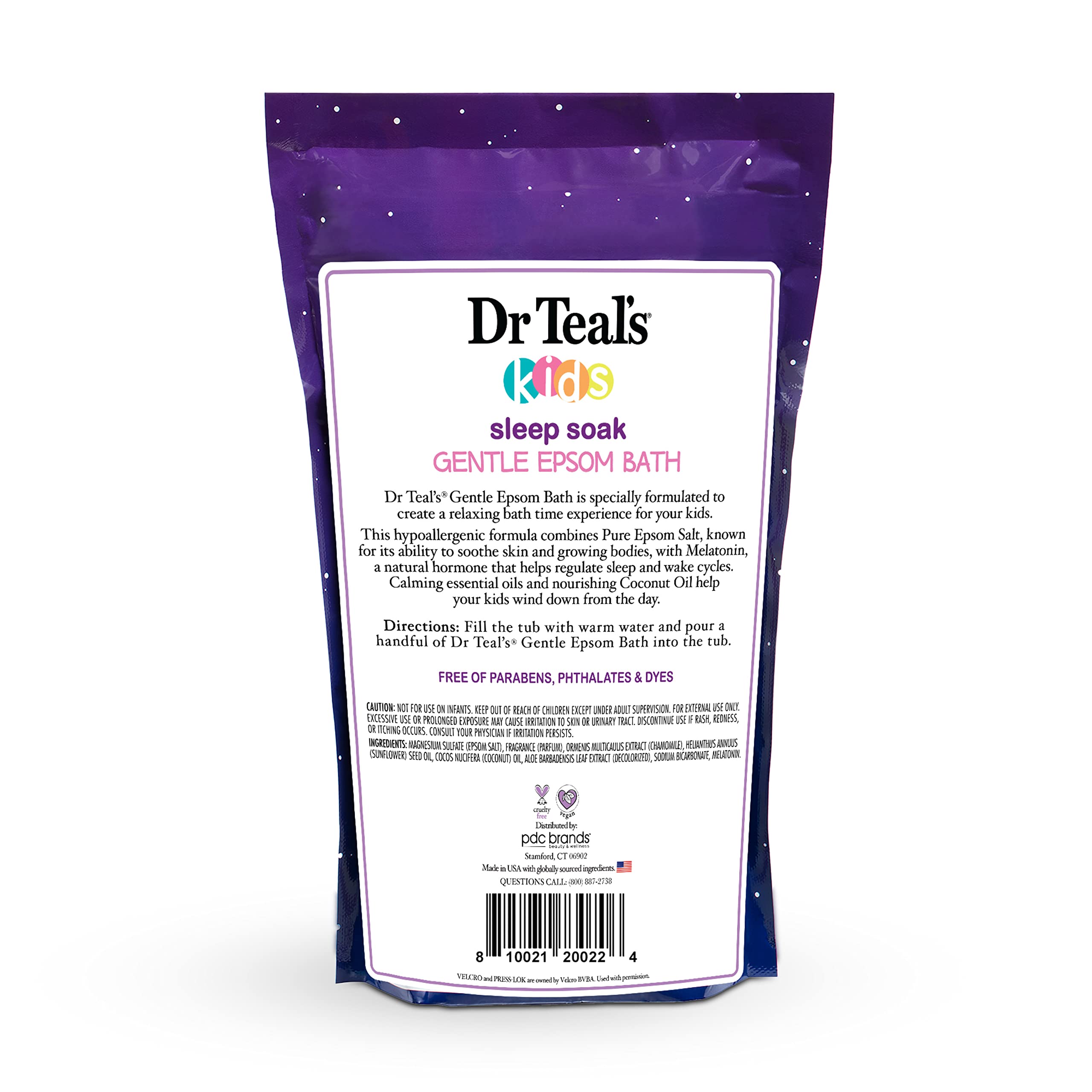 Pack of 3 quantity shown on packaging of Dr Teal's Sleep Soak