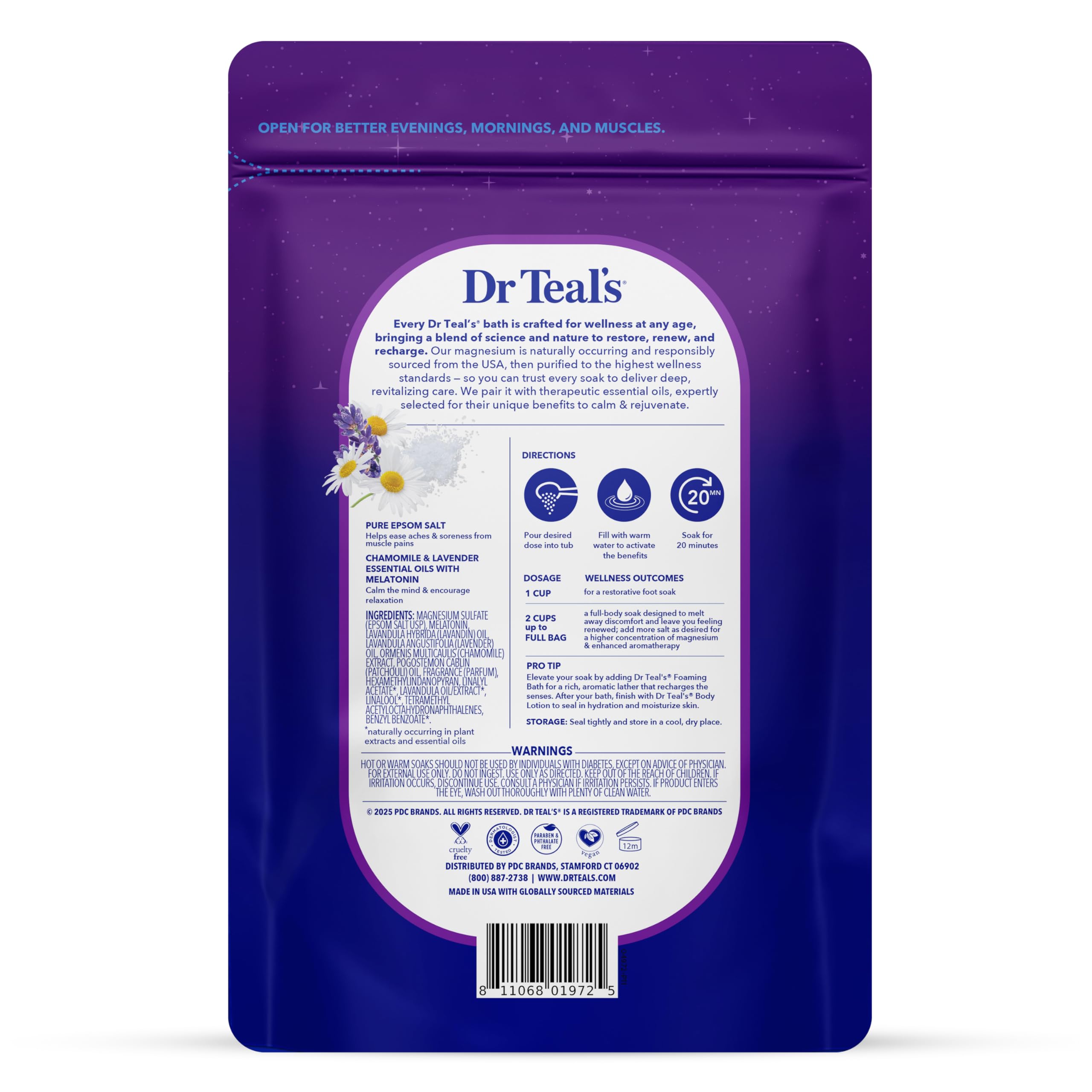 Melatonin Sleep Blend Salt Soak with essential oils image