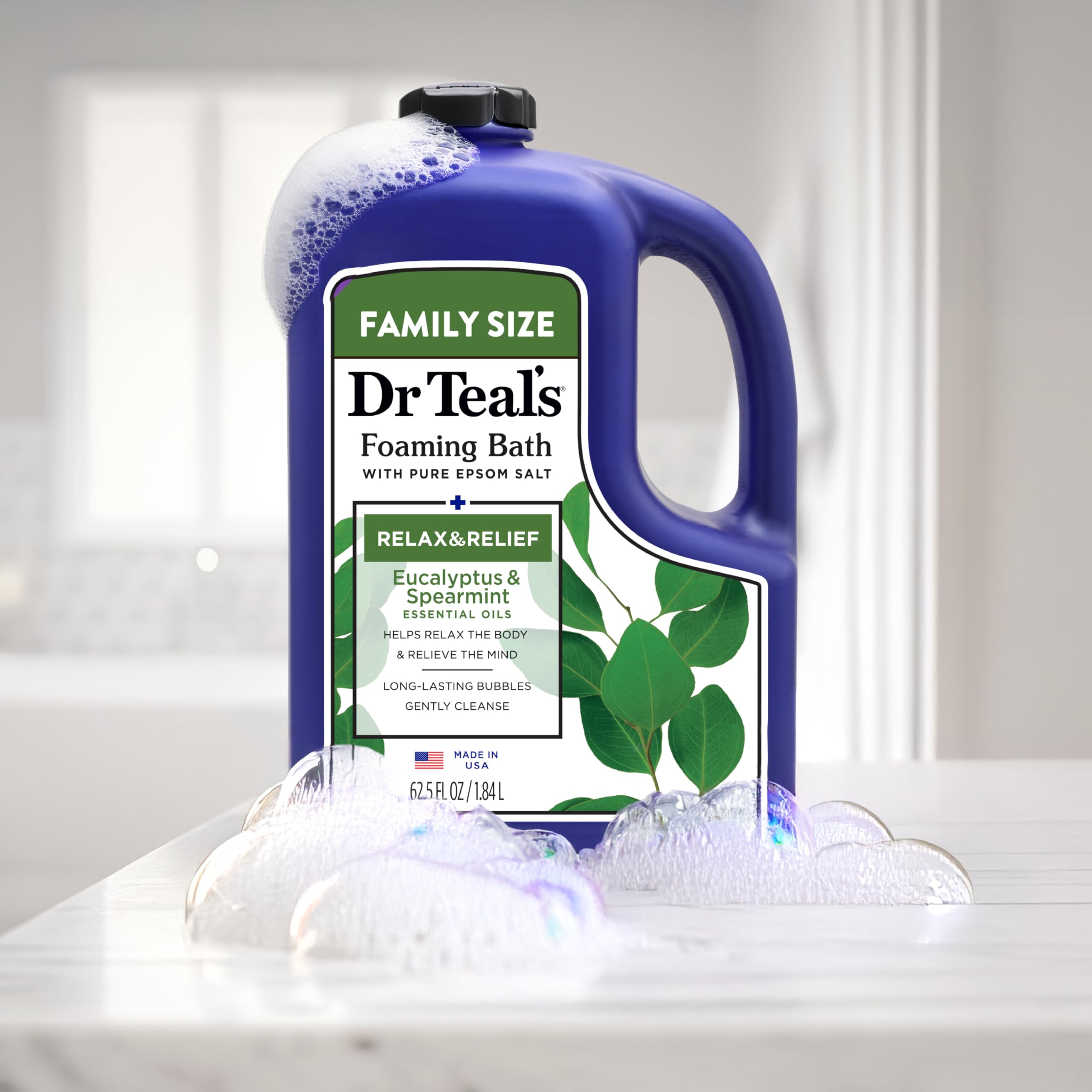Magnesium sulfate epsom salt powered bath