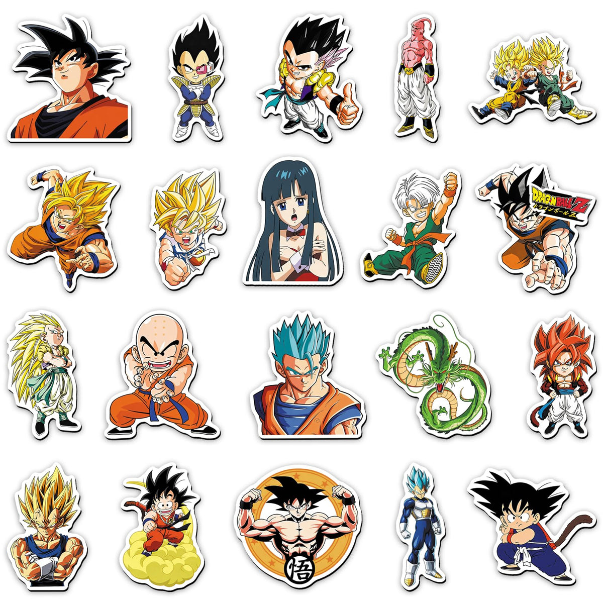 Dragon Ball Fridge Magnets Set 20 pieces assorted designs