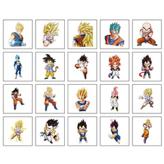 Cartoon Dragon Ball tattoo stickers on arms and legs