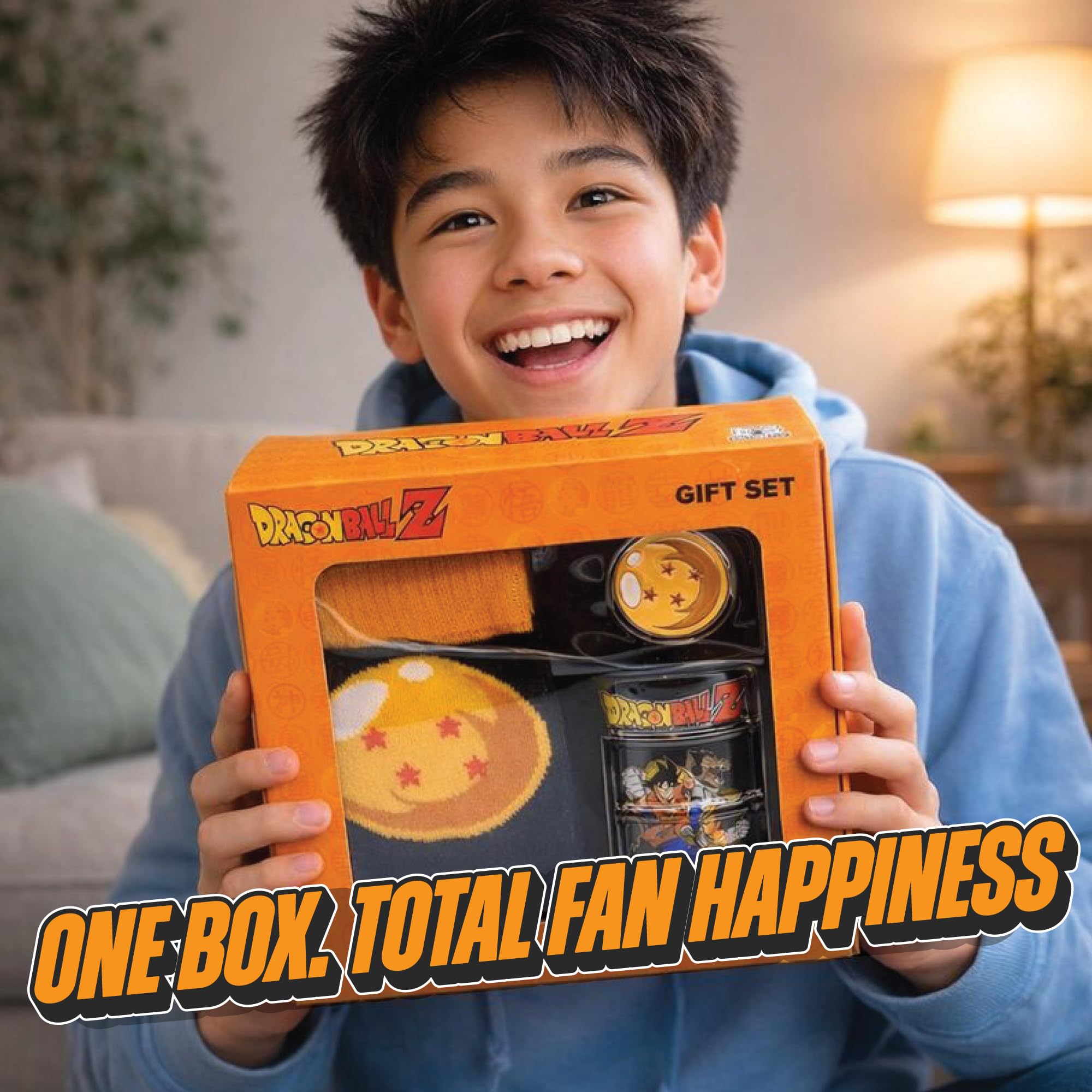 Dragon Ball Z anime inspired gift set packaging