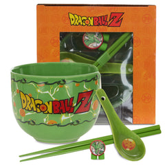 Dragon Ball Z Microwave Ramen Bowl Set 20oz ceramic bowl with chopsticks and spoon