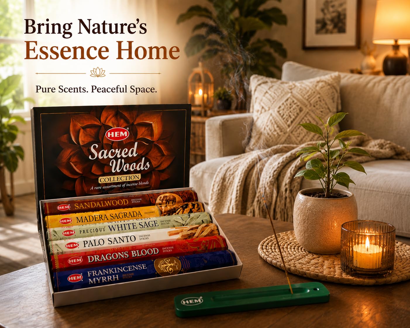 Incense holder included with Hem set