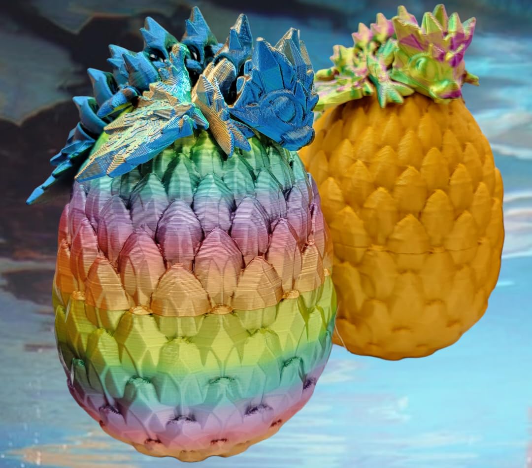 Dragon egg display next to packaging