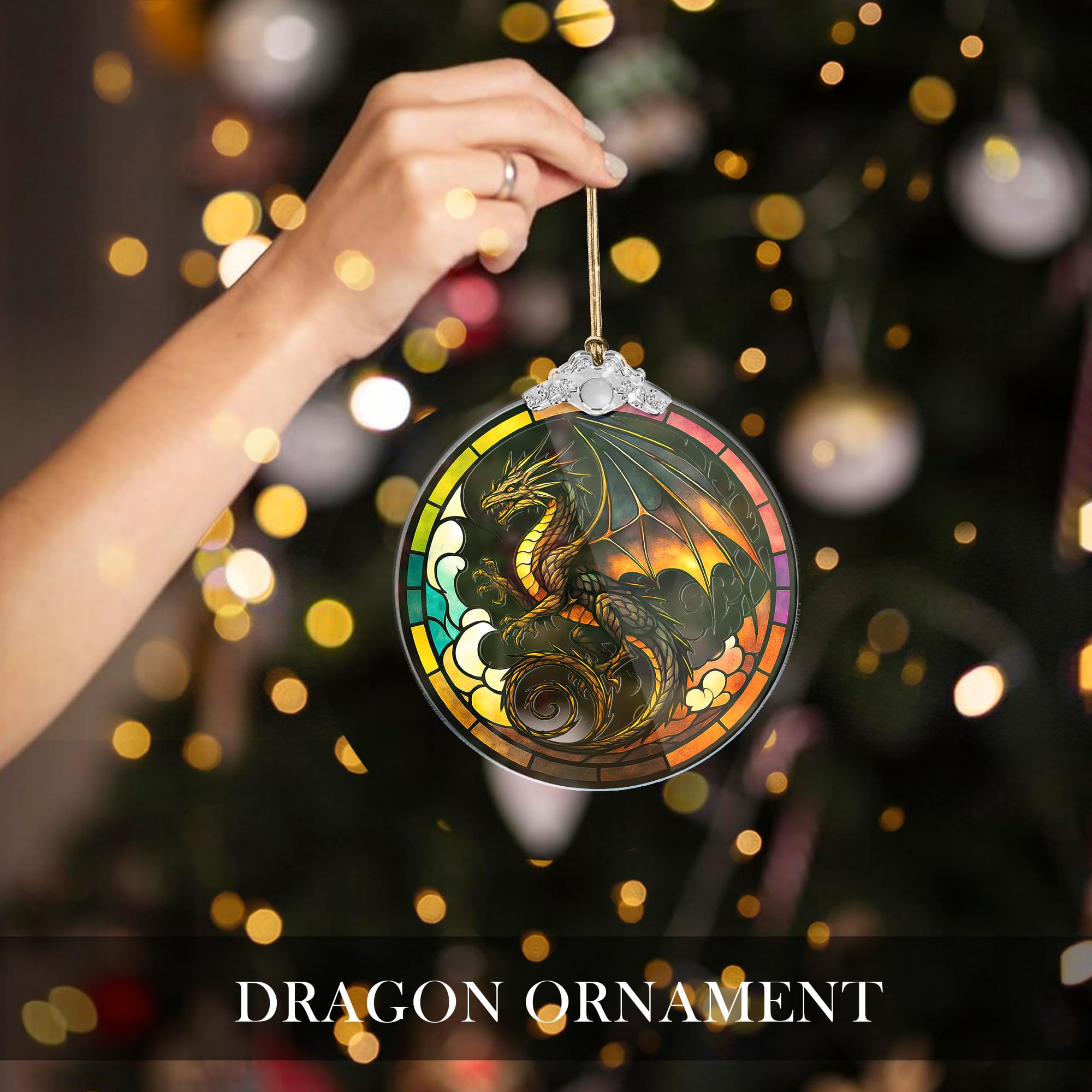 Gift idea dragon ornament for fantasy fans