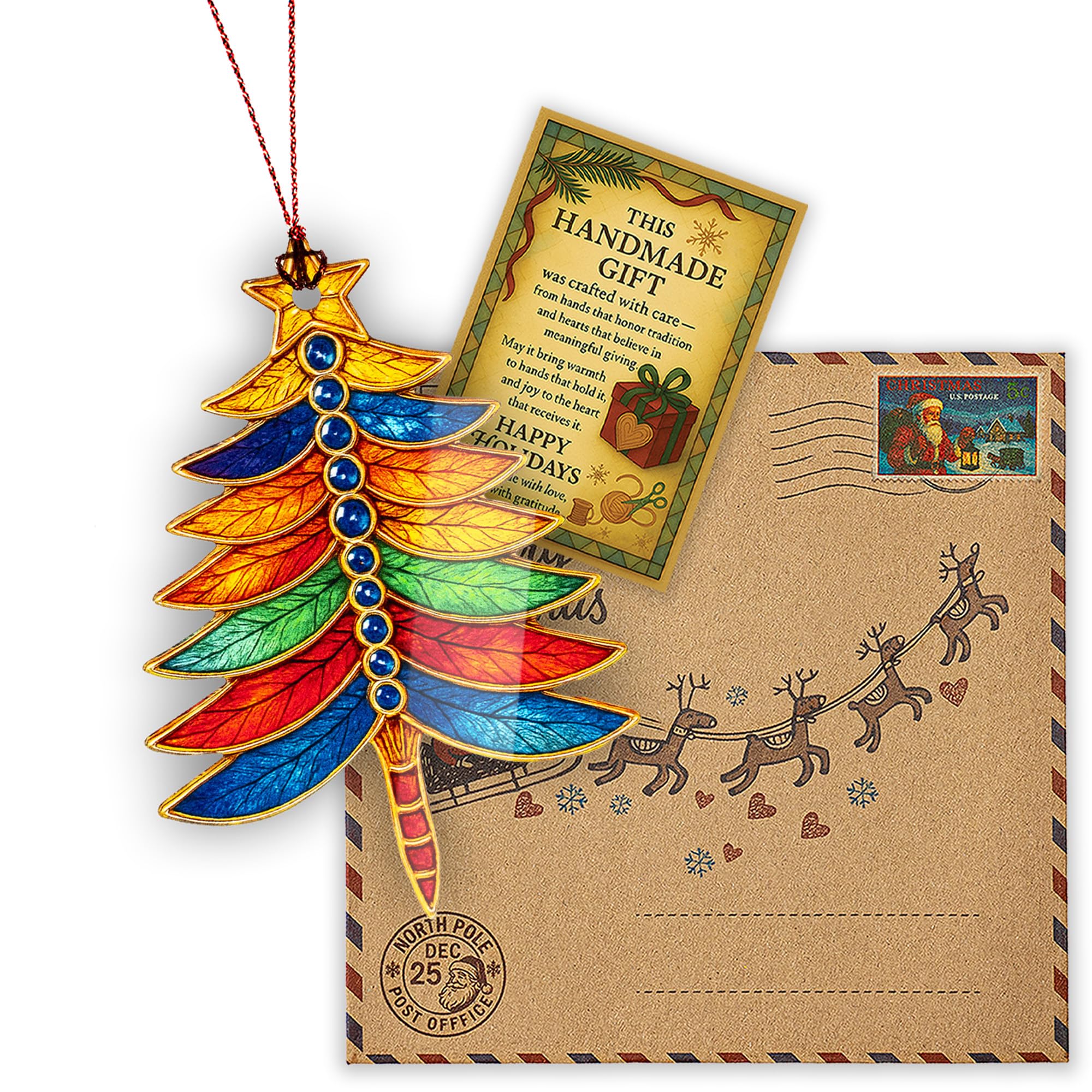 Dragonfly gifts ornament decorative holiday piece