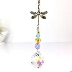 Dragonfly sun catcher AB Asfour crystal hanging