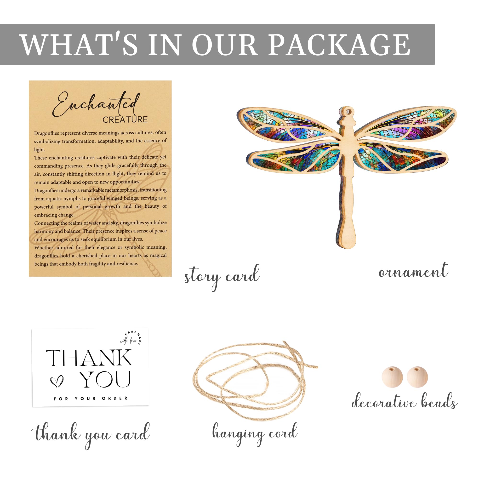 Dragonfly suncatcher lightweight ornament for home decor
