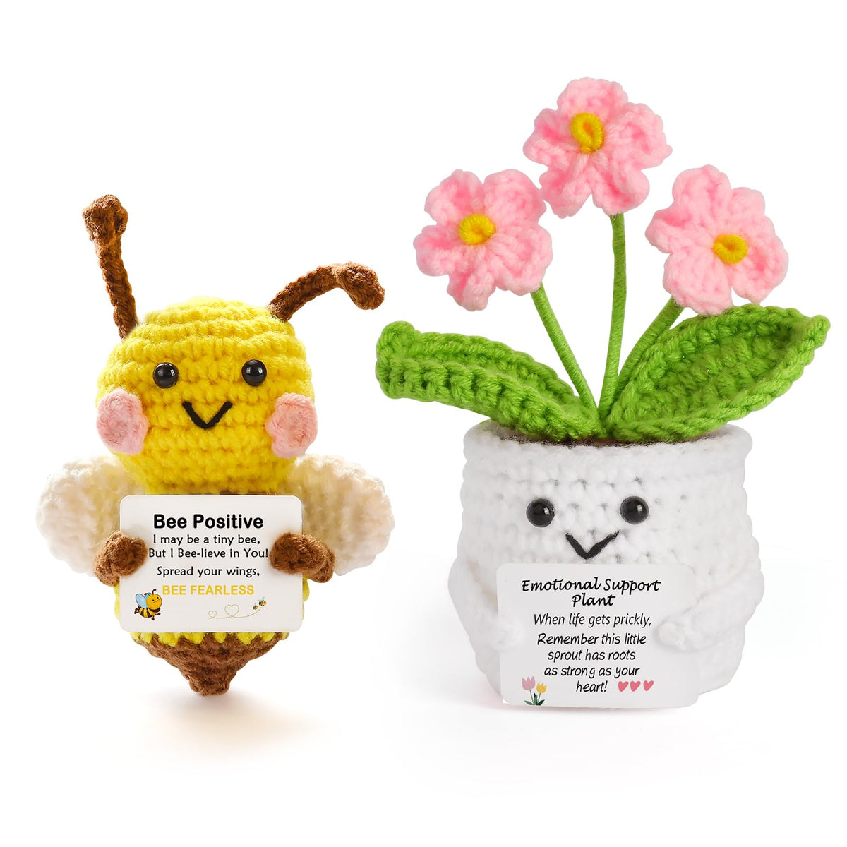 DragonHue emotional support crochet flowers