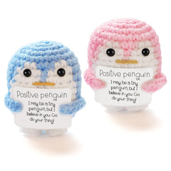 DragonHue mini positive crochet penguin image 1