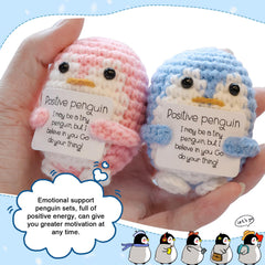 DragonHue mini positive crochet penguin image 2