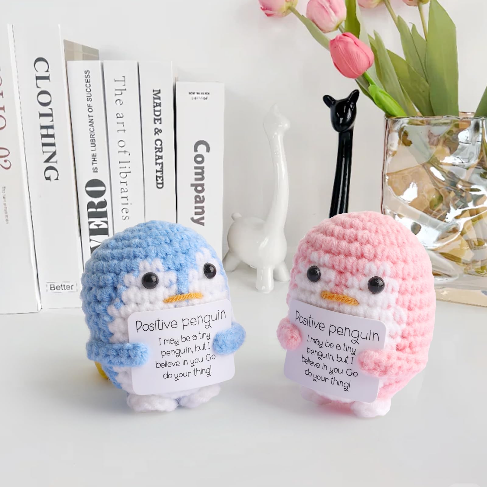 DragonHue mini positive crochet penguin image 6