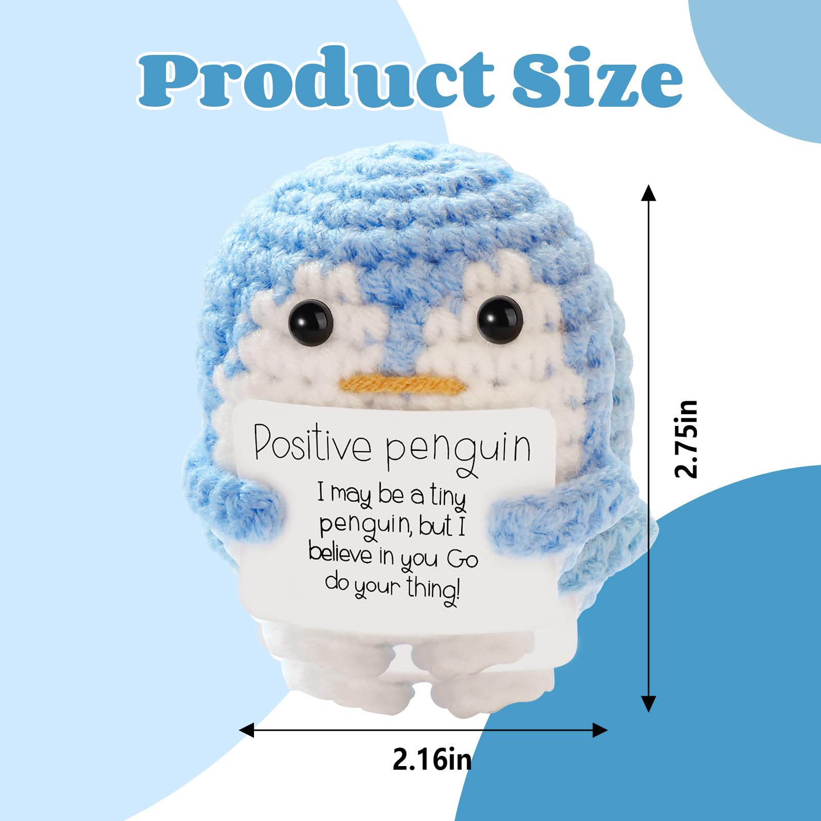 DragonHue mini positive crochet penguin image 7