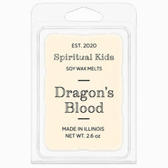Dragon's Blood soy wax melts 2.6oz 6 cubes side view