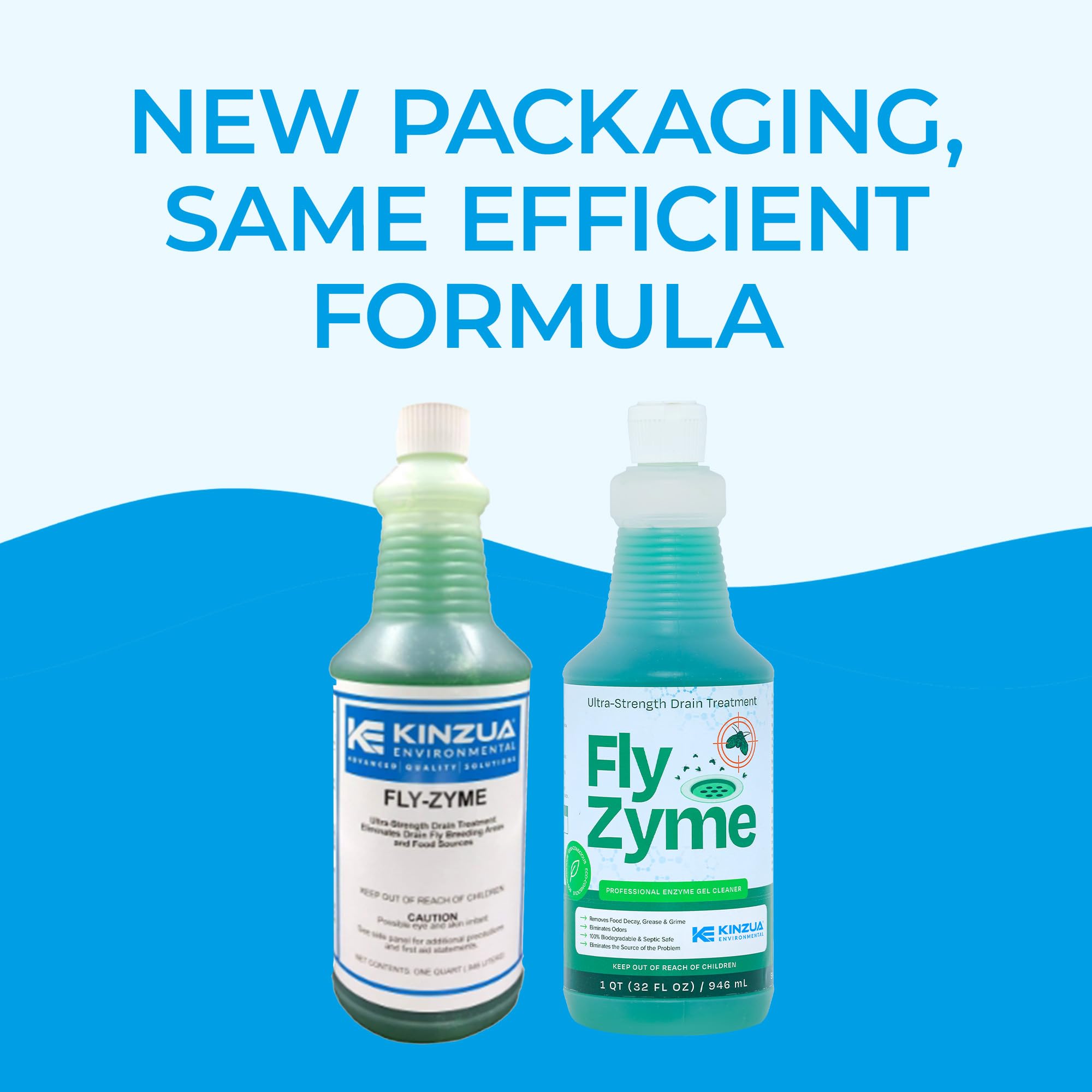Commercial drain maintenance with Fly-Zyme enzyme gel