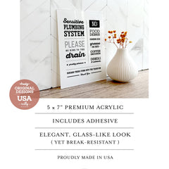 Designer kitchen sign Reilly Originals 5x7 inch