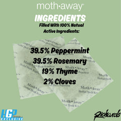 Chemical-free protection for fabrics from moths
