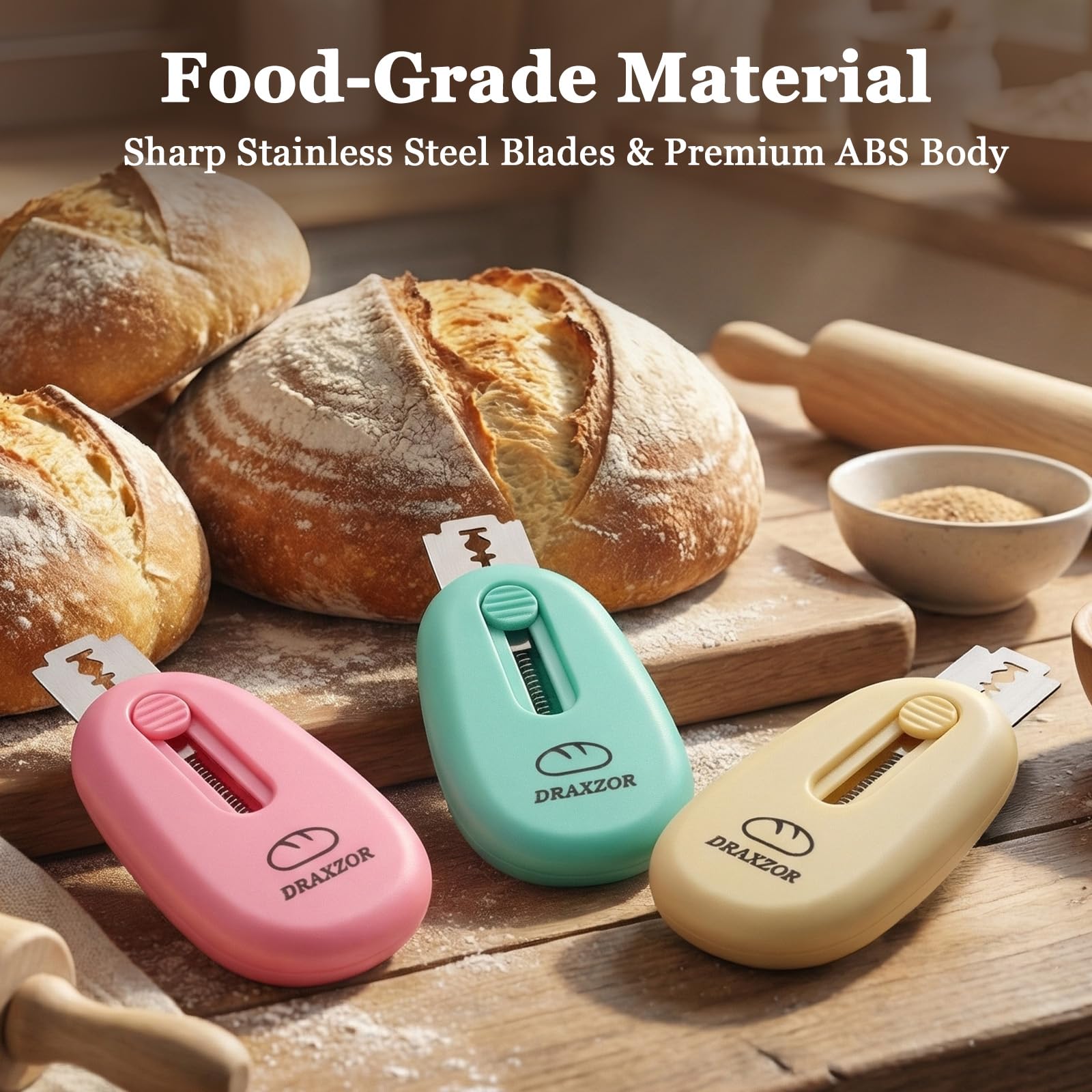 10 replacement blades included with DRAXZOR bread lame
