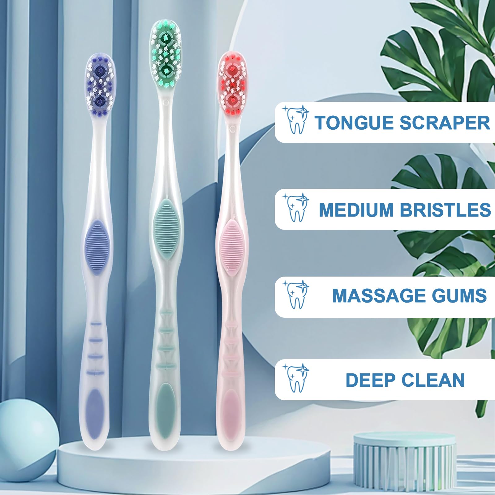 DR.BRIGHT 6 pack travel toothbrush packaging