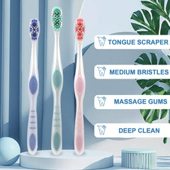 DR.BRIGHT 6 pack travel toothbrush packaging