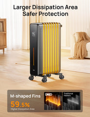 DREO Radiator Heater 8 fins design image