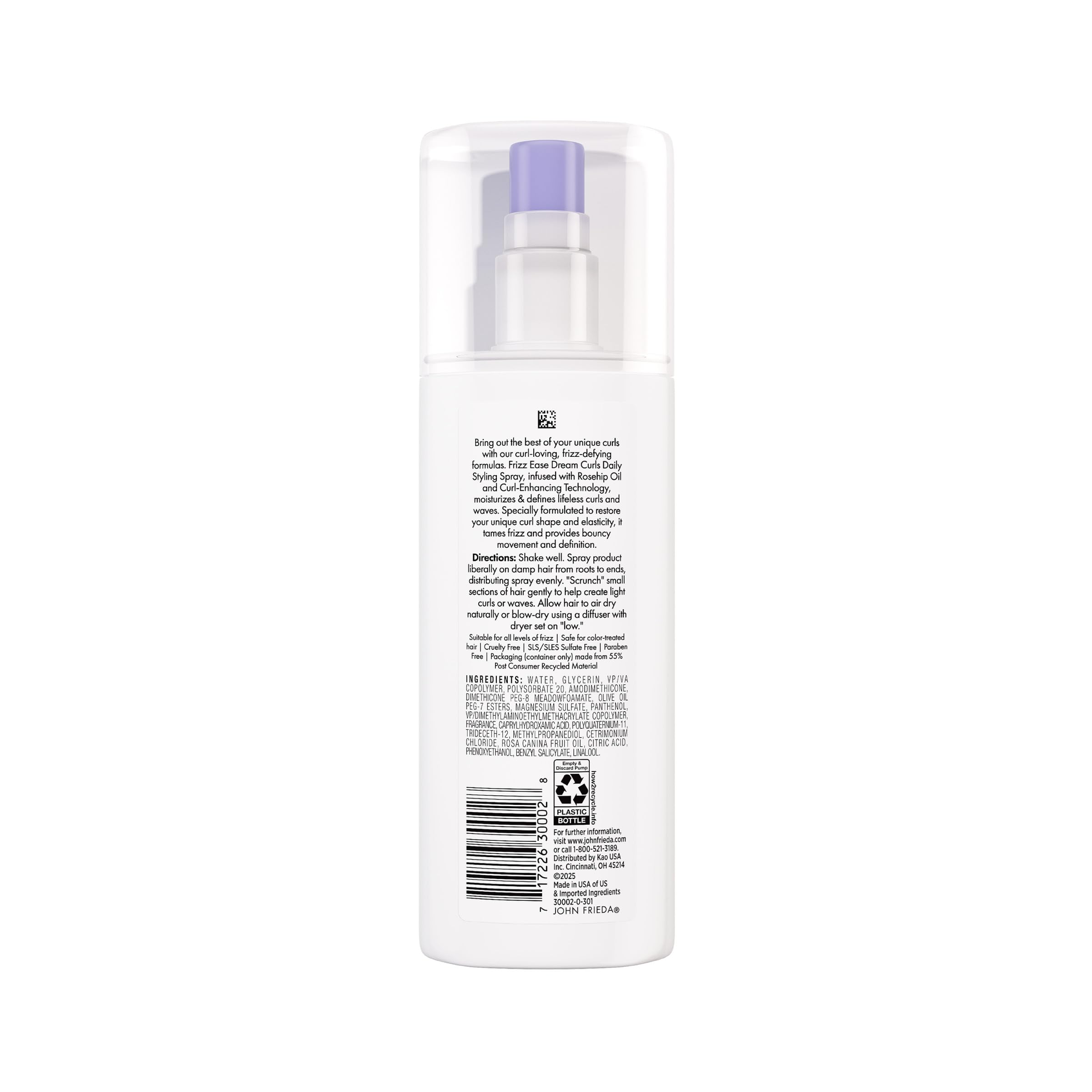 Salon-quality results when using Frizz Ease with Dream Curls
