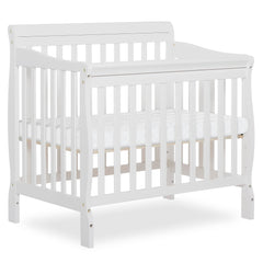 Dream On Me Aden 4-in-1 Mini Crib front white finish