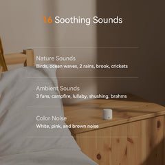 Egg sized portable sound machine ideal for trips
