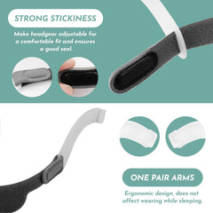 Close up of adjustable strap on DreamWear headgear