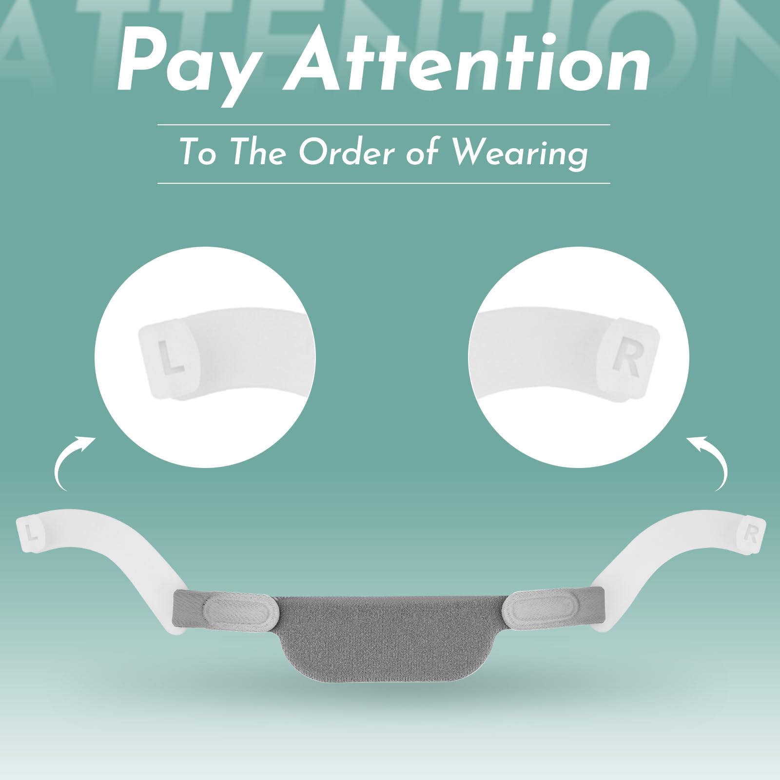 Left and right arm distinction on DreamWear headgear