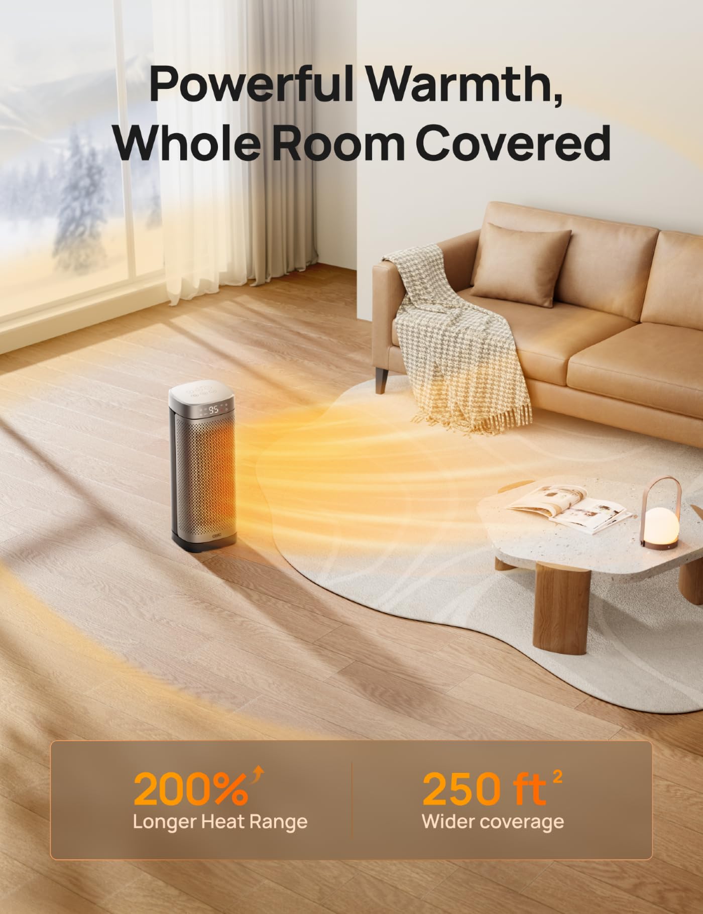 DREO heater suitable for bedroom living room and office