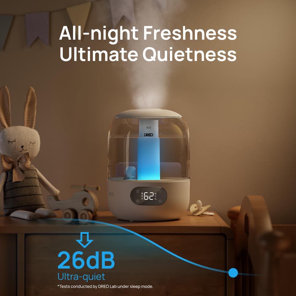 Quiet operation 26dB Sleep Mode for night use
