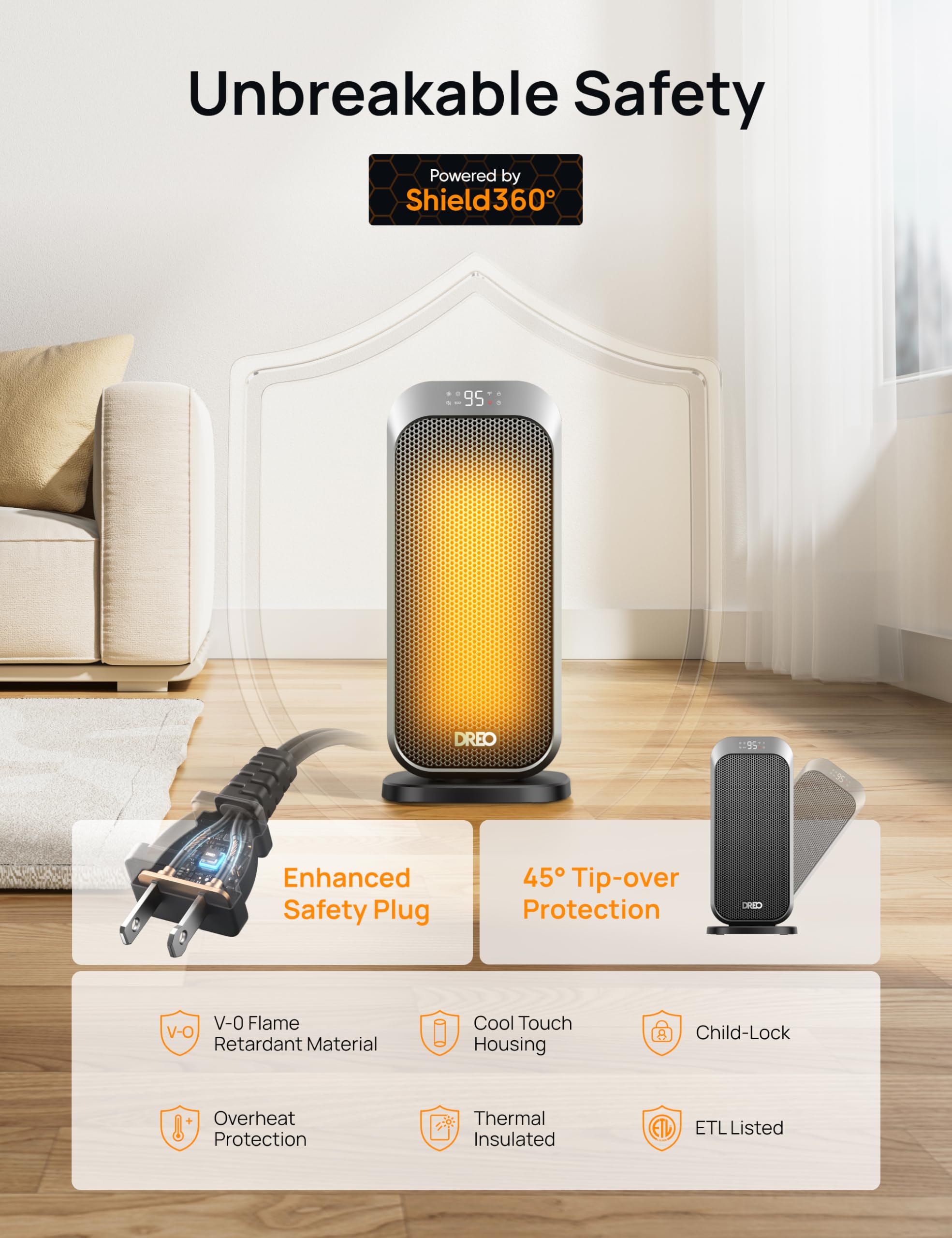 DREO PTC ceramic heating element