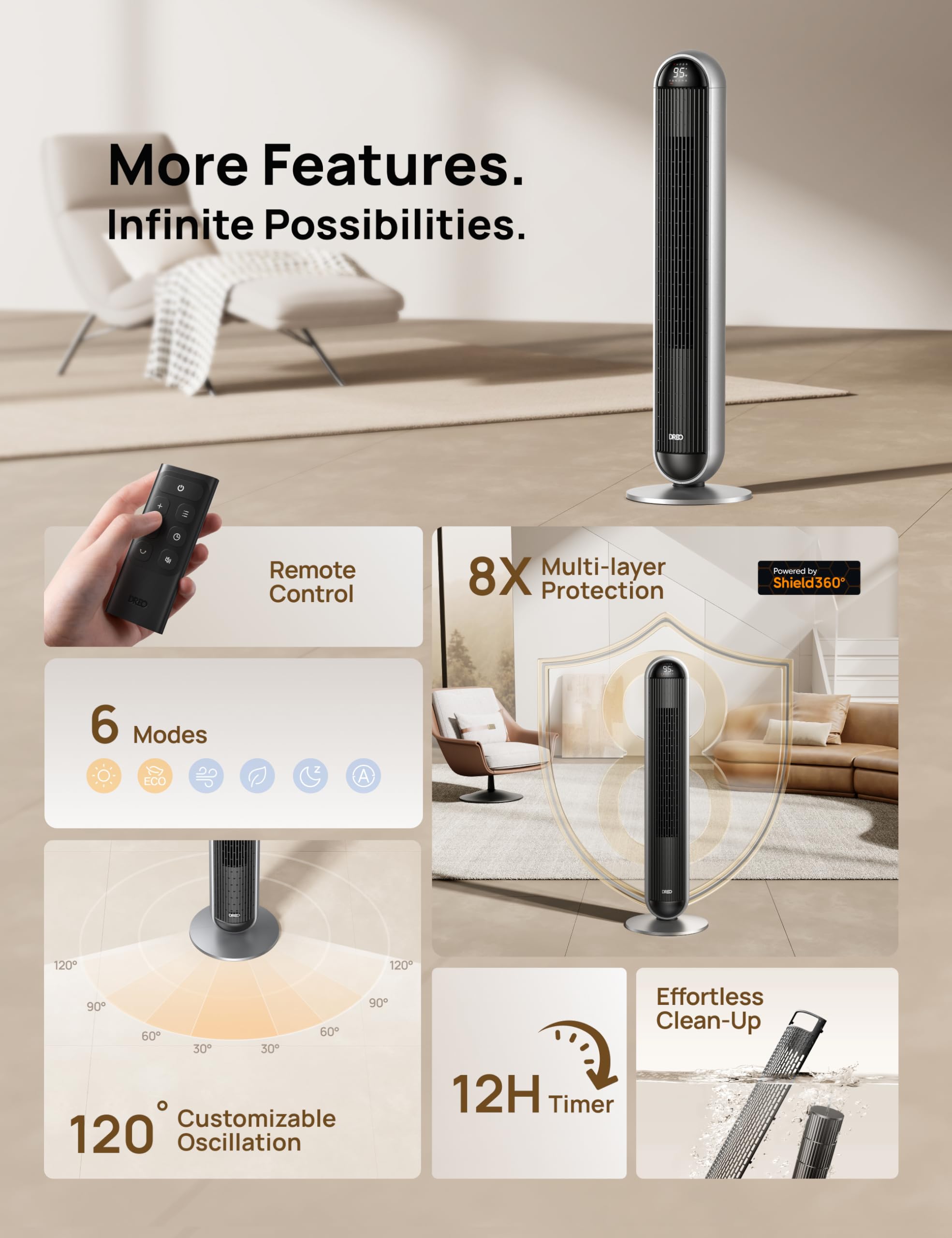 DREO MC706 all-season heater and fan for office