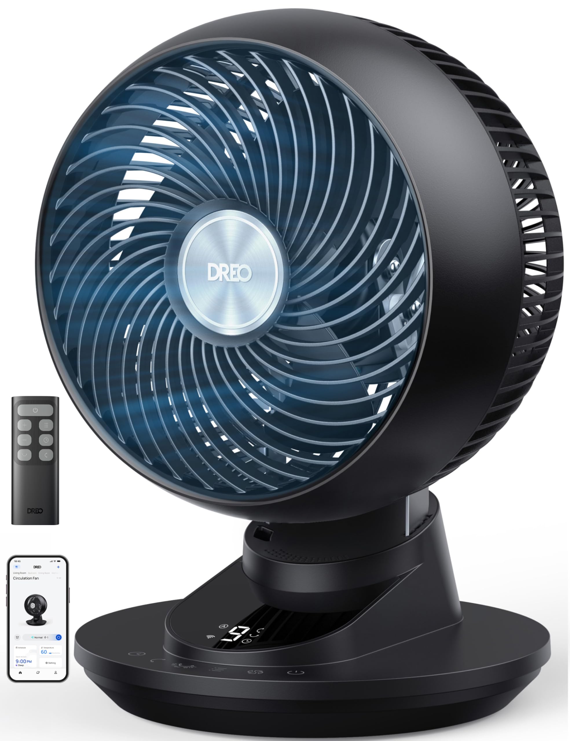DREO Smart Fan bedroom desk fan 12 inch