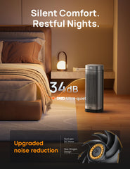 DREO heater with 70 degree wide-angle heat distribution