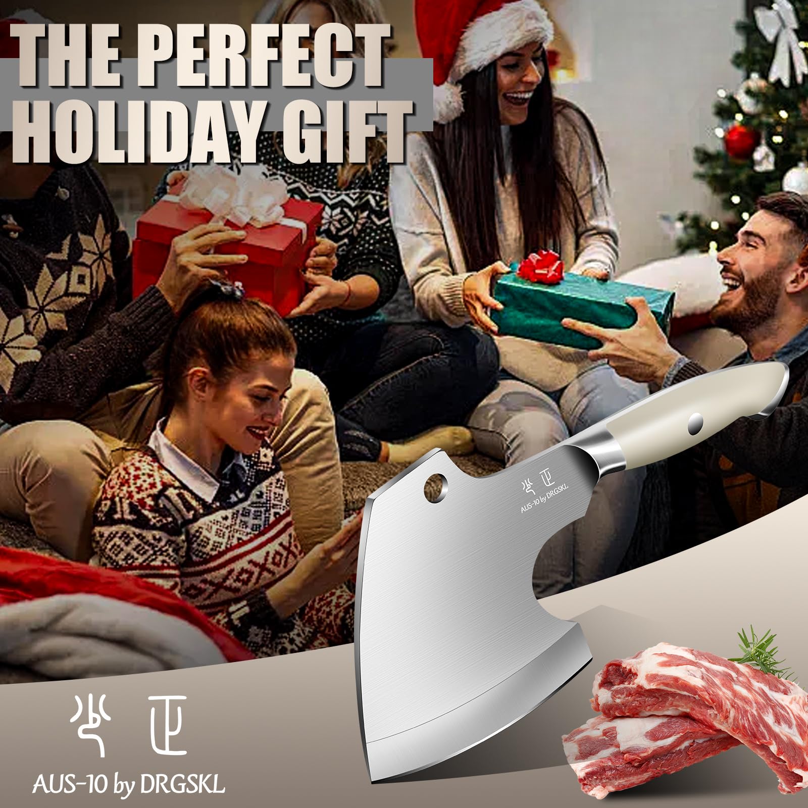 Gift box packaging for DRGSKL meat cleaver