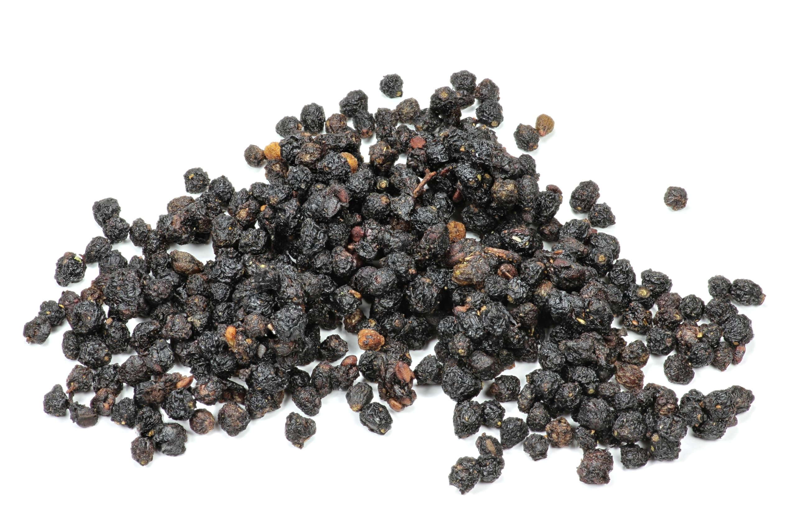 Organic dried elderberries suitable for syrups jams