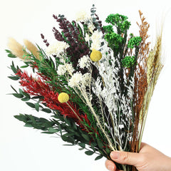 Rustic boho dried bouquet for fall wedding decor